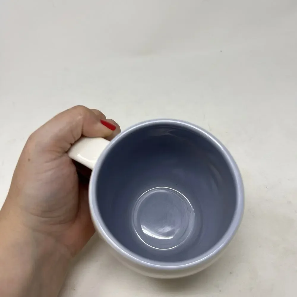 Starbucks 2006 3D Sculpted Flower Coffee Mug Cup Lavender 14oz